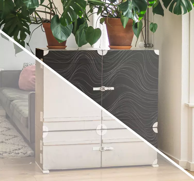 Valovi teksture naljepnica namještaja - TenStickers