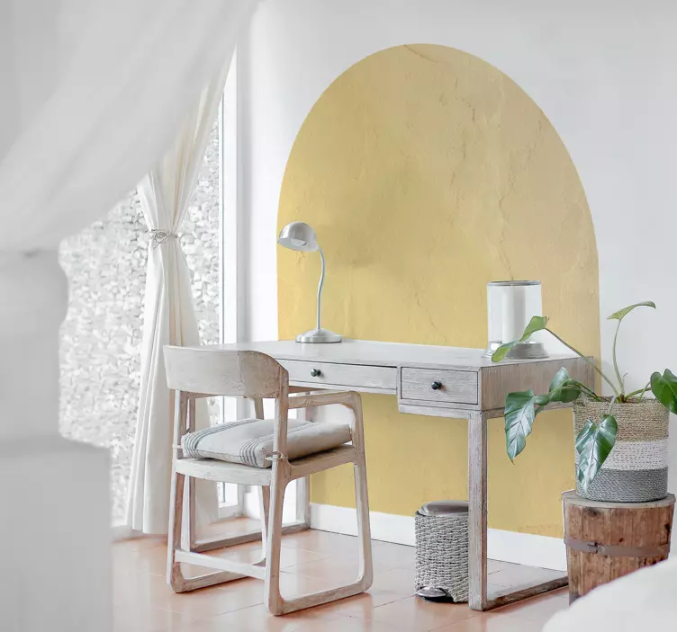 Naljepnica za ured apstraktna zakrivljena geometrija - TenStickers