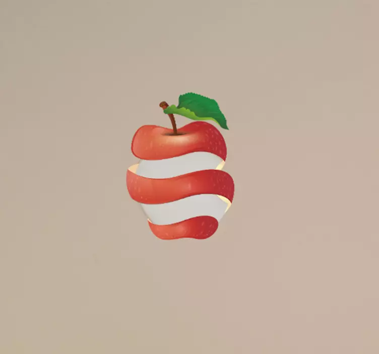 Jabučna kora macbook voće naljepnica za laptop - TenStickers
