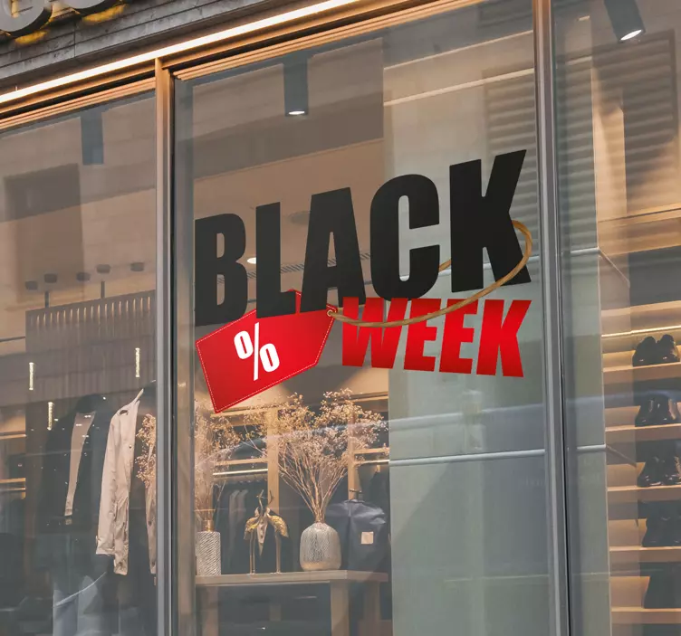 Crni tjedan oznaka crni petak naljepnica - TenStickers