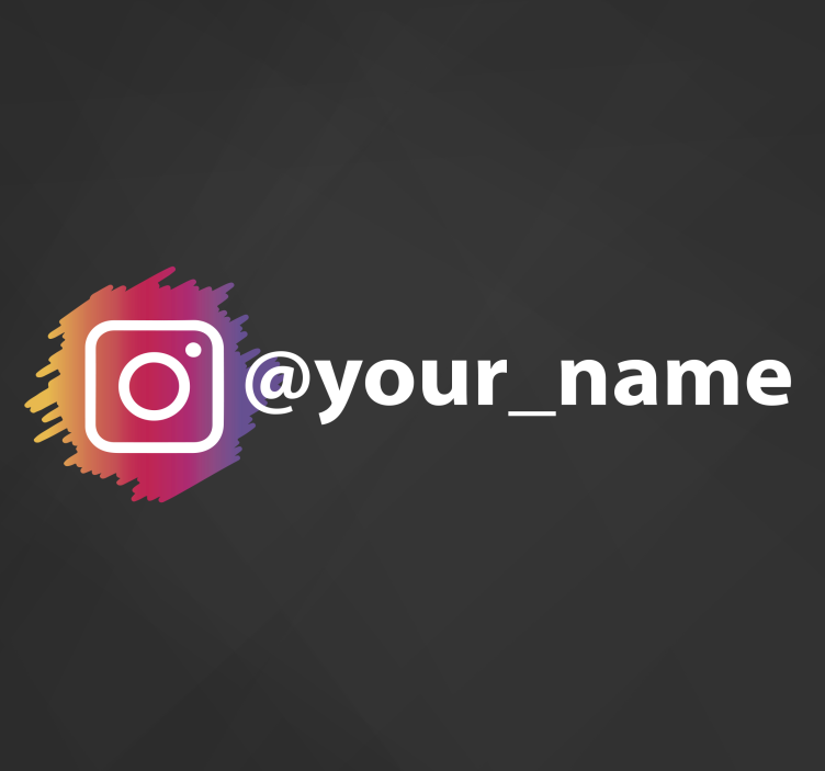 Instagram logotip društvenih mreža vinilni znak - TenStickers