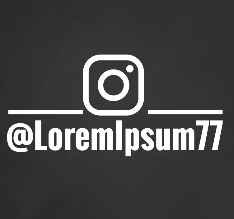 Naljepnica s personaliziranim instragramom dućana - TenStickers
