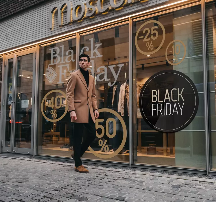 Naljepnica s crne petke promocija - TenStickers