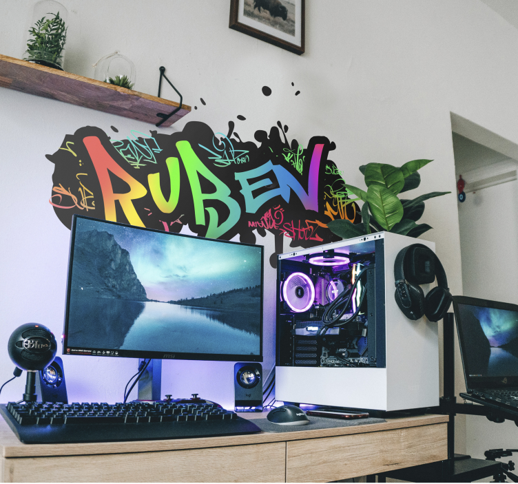 Naljepnica za prilagodbu naziva grafita - TenStickers