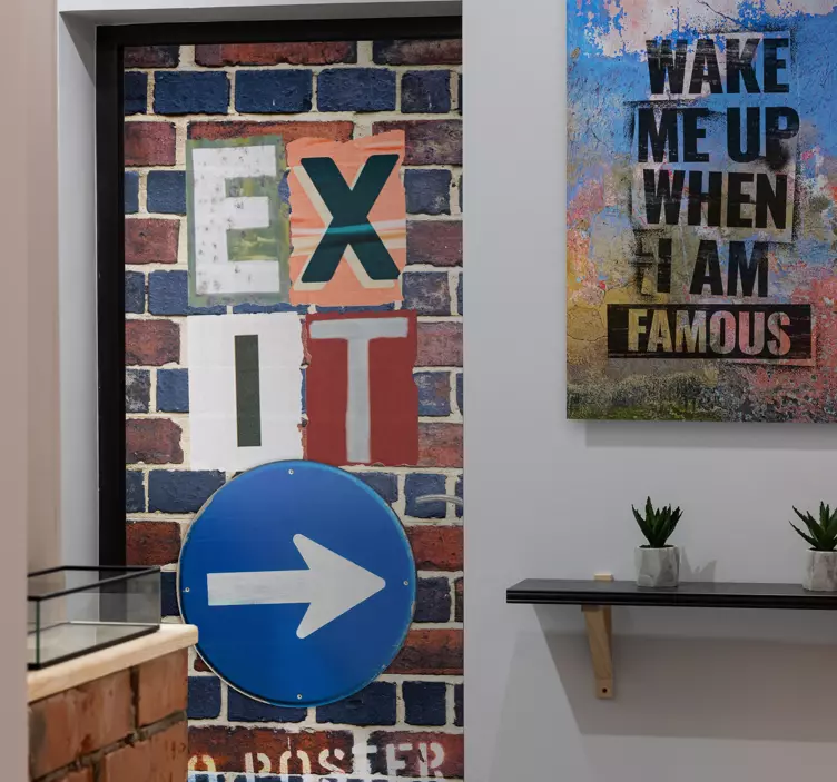 Znak za izlaz urbana zidna naljepnica - TenStickers