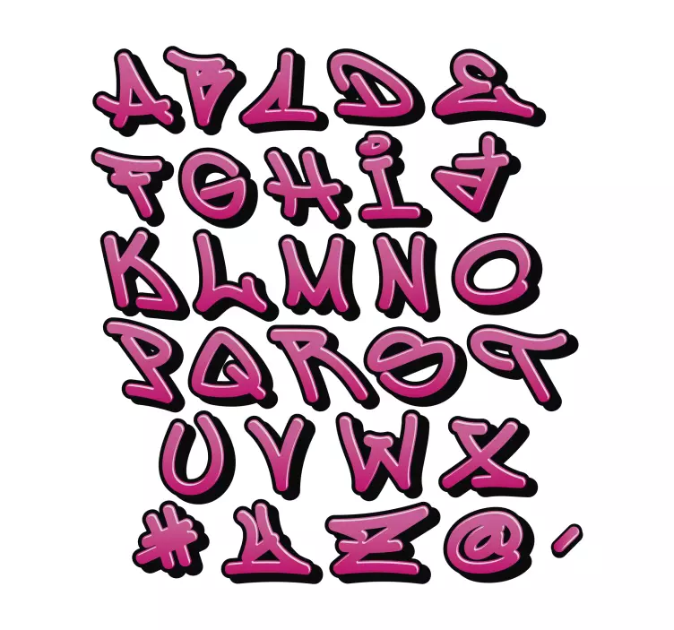 Grafiti za djevojčice personalizirane naljepnice - TenStickers