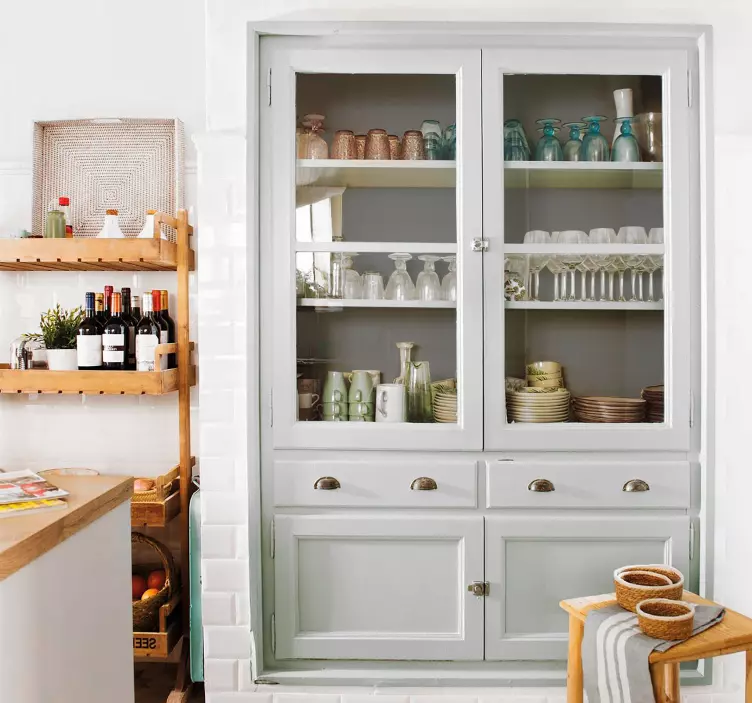 Naljepnice za namještaj boja siva - TenStickers