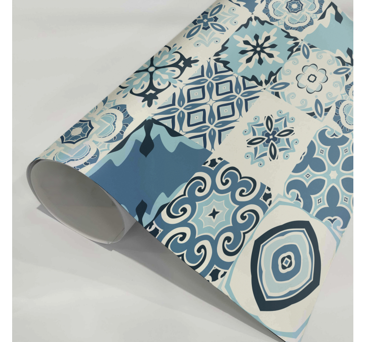 Naljepnice za namještaj azuleji plave boje - TenStickers