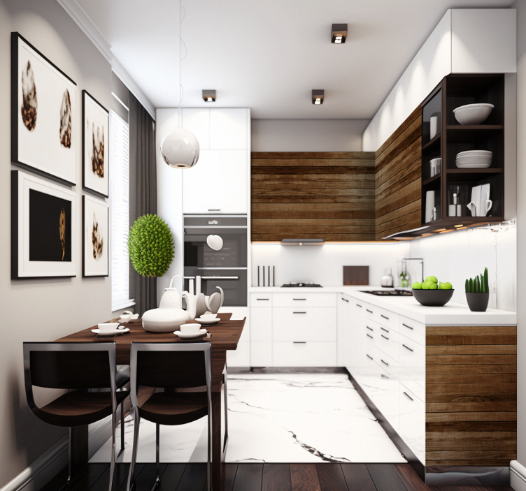 Naljepnice za namještaj listovi drva - TenStickers