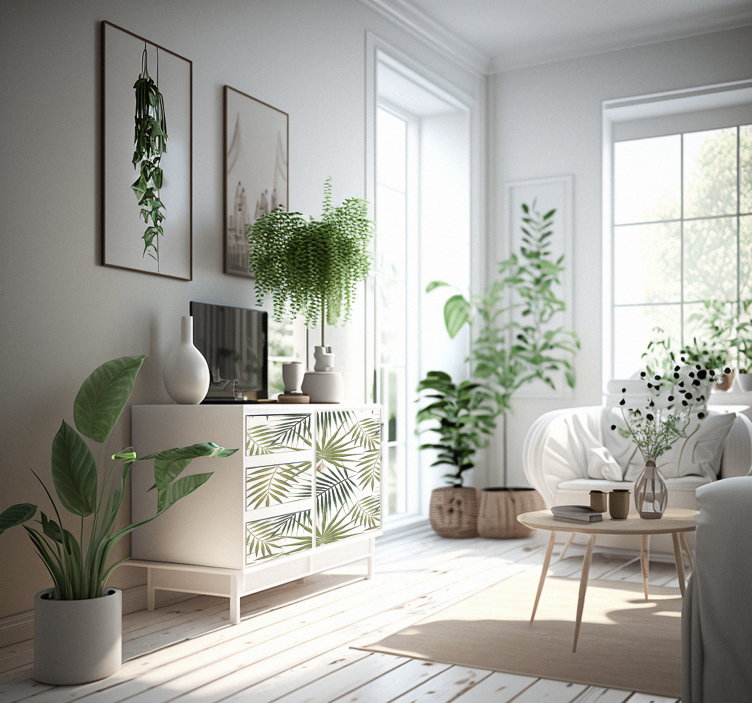 Naljepnice za namještaj lišće palme - TenStickers