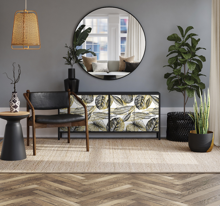 Naljepnice za namještaj elegantne tropske biljke - TenStickers