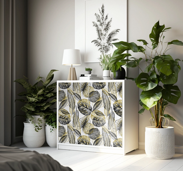 Naljepnice za namještaj elegantne tropske biljke - TenStickers