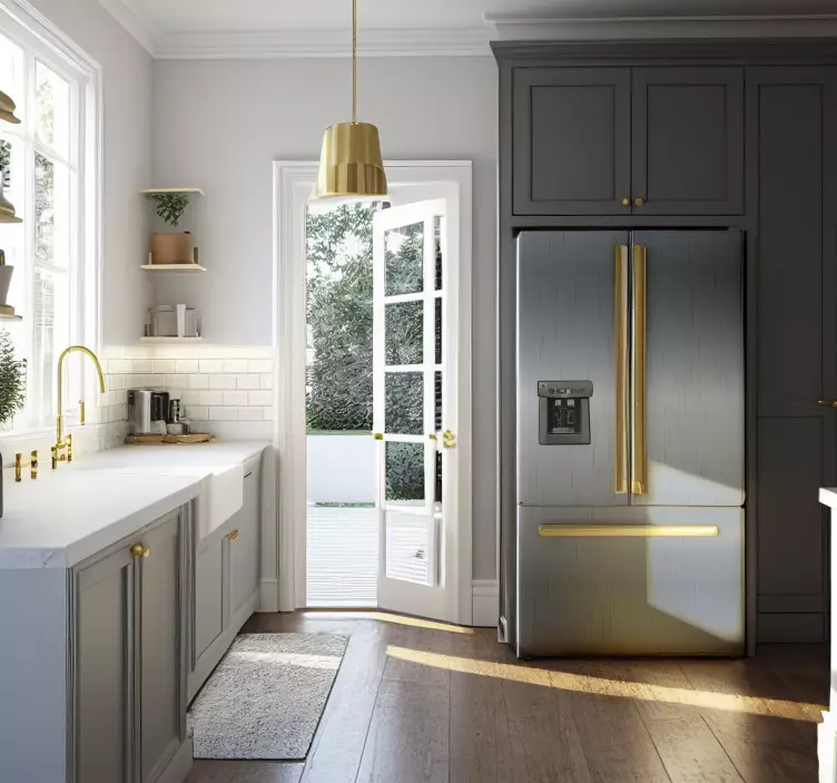 Naljepnice za hladnjak vinil hladnjak od čelika - TenStickers