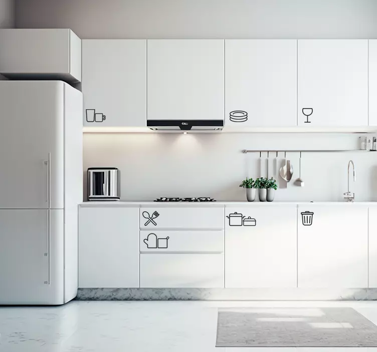 Naljepnice Kuhinjski pribor ikone za kuhinju - TenStickers