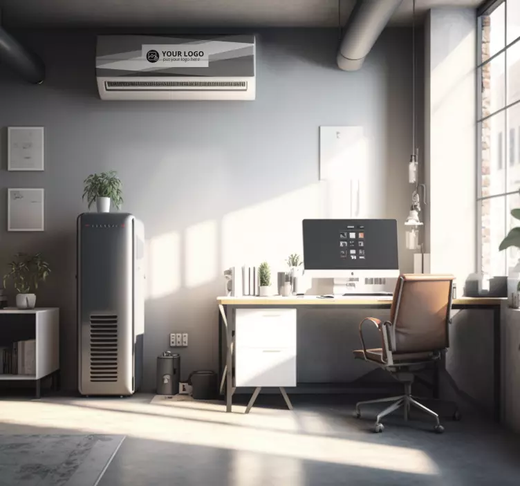 Naljepnic za zid ured logotip ureda - TenStickers