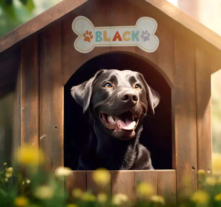 Naljepnice Kućni ljubimci kućica za pse - TenStickers