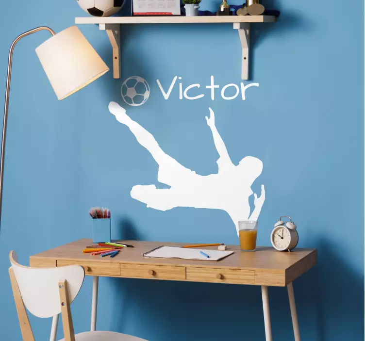 Prilagodljiv ukrasni vinil nogometaša - TenStickers