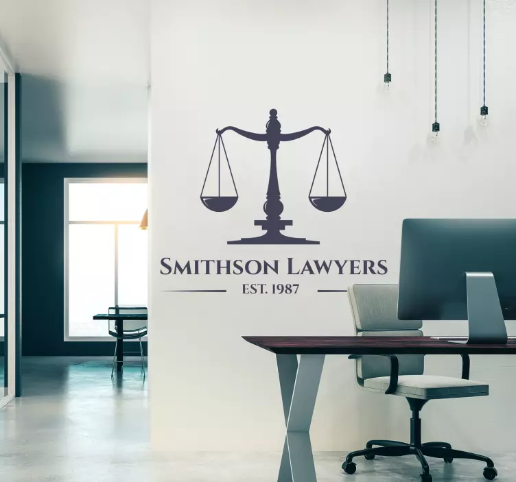 Naljepnice Pravni "Skaliranje pravde"Skaliranje pravde - TenStickers