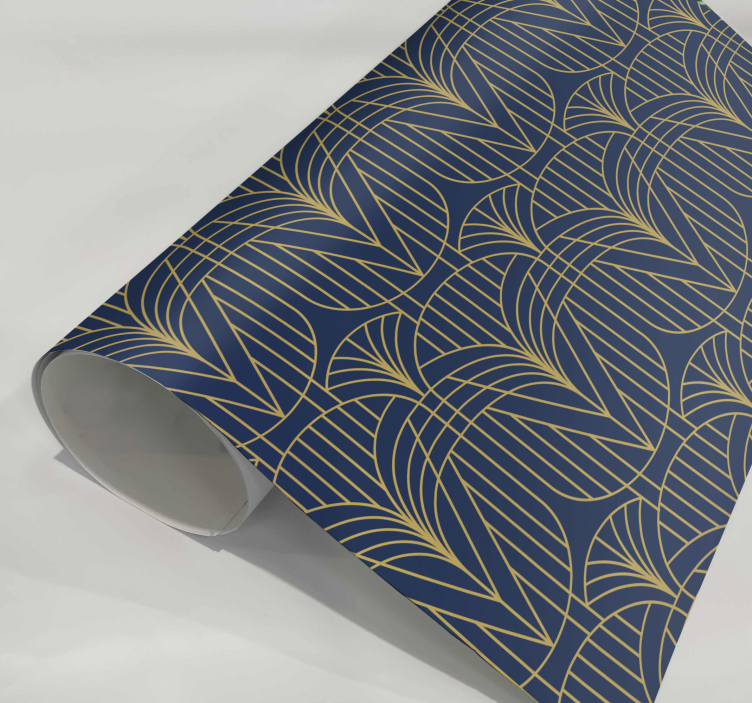 Naljepnice Ispis uzorak art deco s zlatnim detaljima - TenStickers