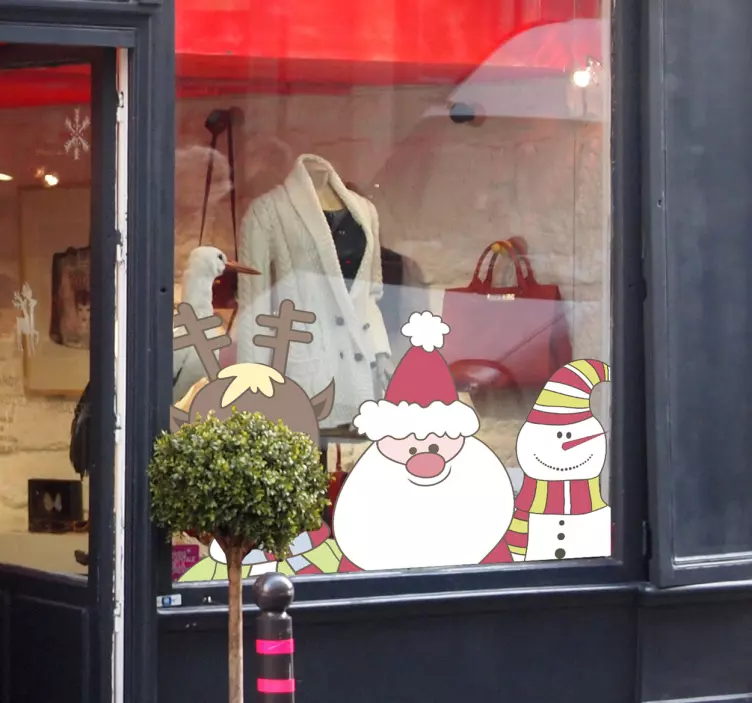 Božićna naljepnica na prednjem prozoru - TenStickers