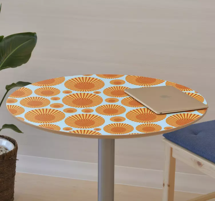 Naljepnica sa namještajem za sunčanice iz 70-ih - TenStickers