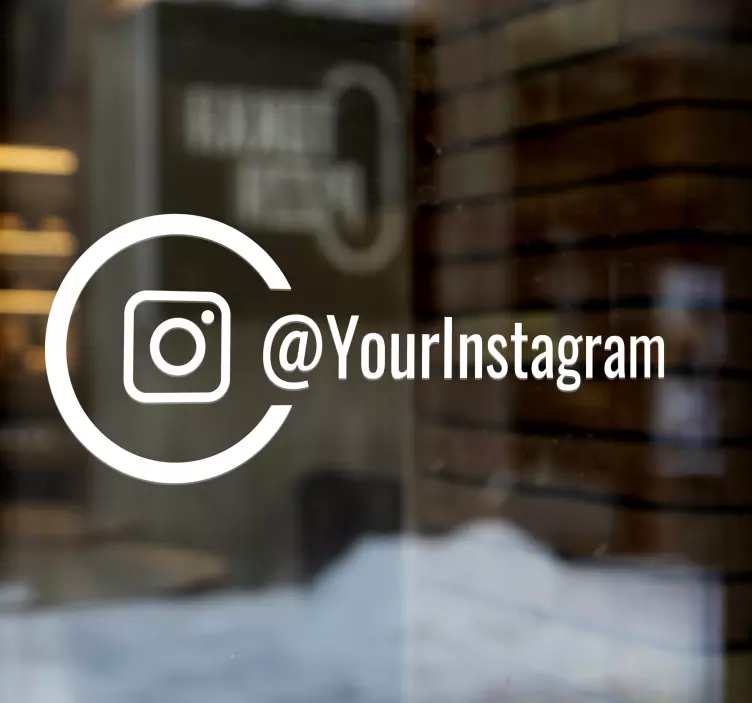 Personalizirana naljepnica prozora instagrama - TenStickers