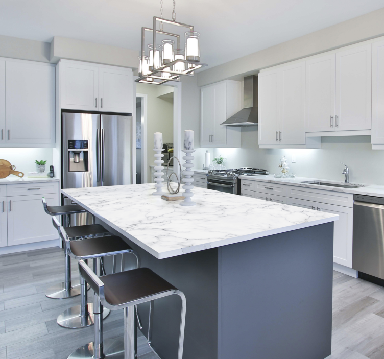 Naljepnice za namještaj bijeli mramor - TenStickers