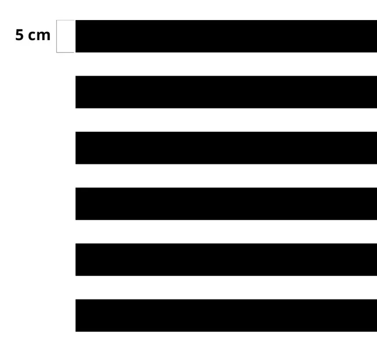 Naljepnica namještaja s horizontalnim linijama - TenStickers