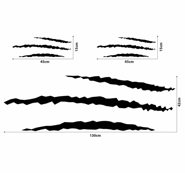Personalizirane naljepnice za auto skup ogrebotina - TenStickers