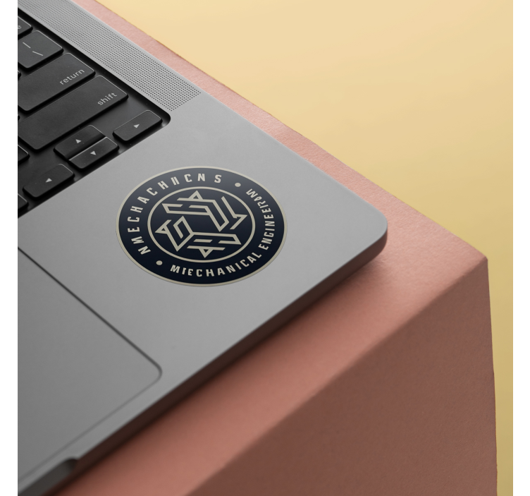 Naljepnica za ured personalizirani krug s logotipom - TenStickers