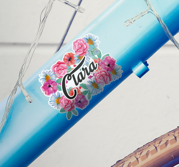 Naljepnice za bicikl cvijeće - TenStickers