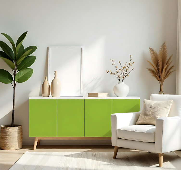 Jednobojna naljepnica za list mat svijetlo zelena - TenStickers