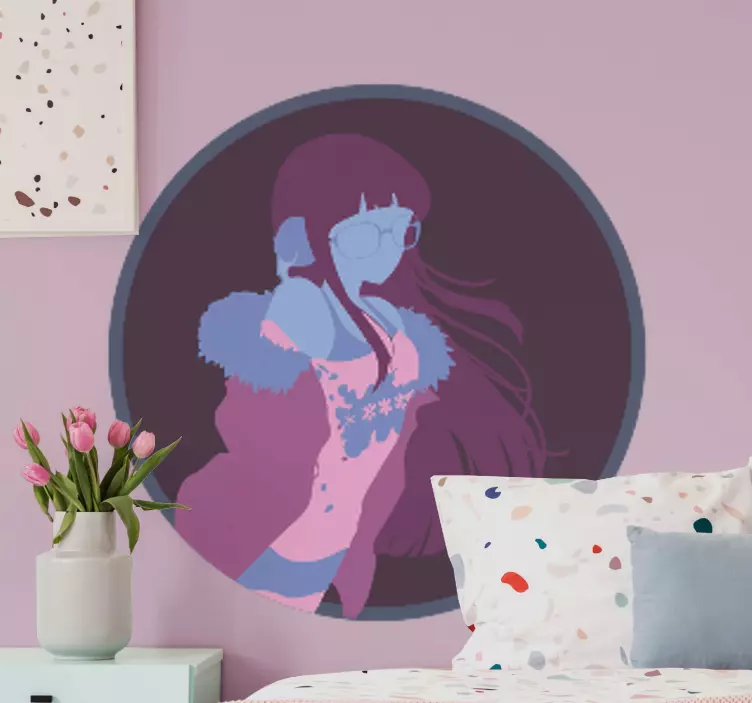 Anime naočale naljepnice za djevojke - TenStickers