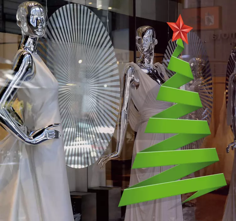 Apstraktna naljepnica božićnog drvca - TenStickers