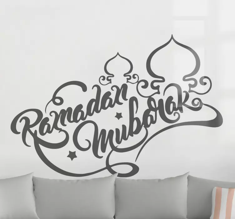 Arapske naljepnice ramadan mubarak - TenStickers