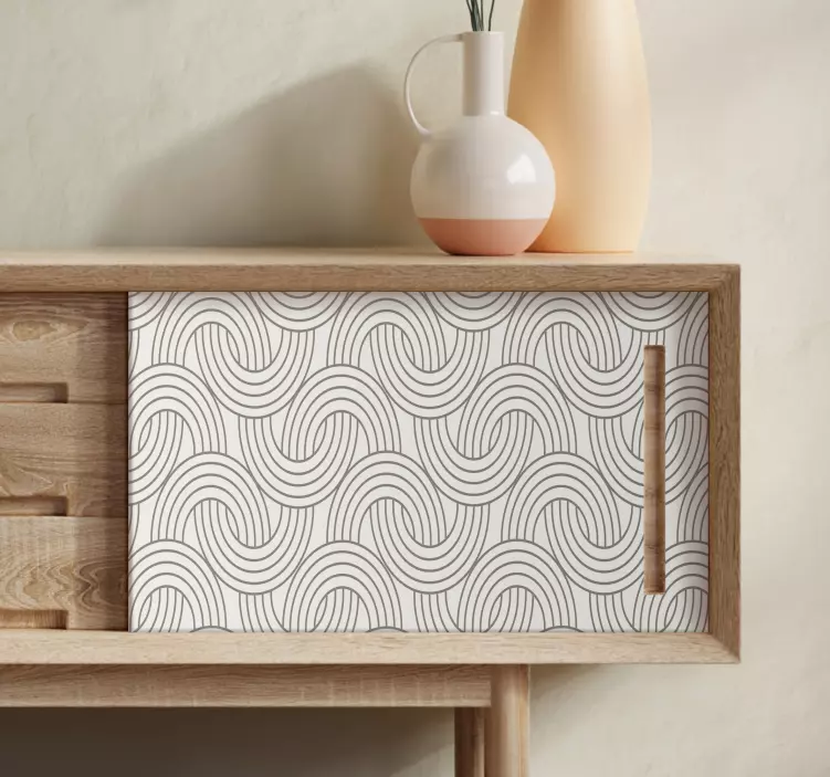 Art deco iluzija uzorak naljepnica - TenStickers