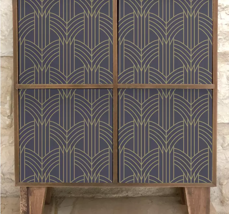 Art deco stil geo uzorak naljepnica za namještaj - TenStickers