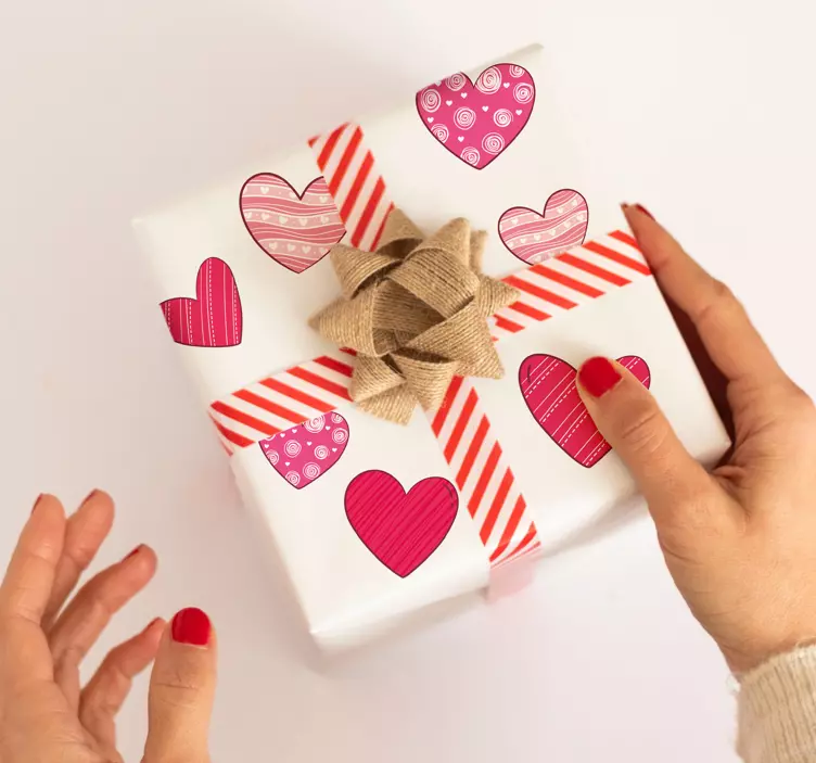 Odabrana valentinova srca valentinova naljepnica - TenStickers