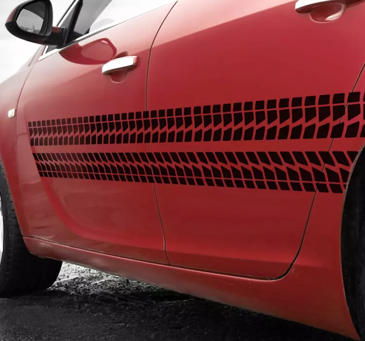 Naljepnica za automobile ravna linija - TenStickers