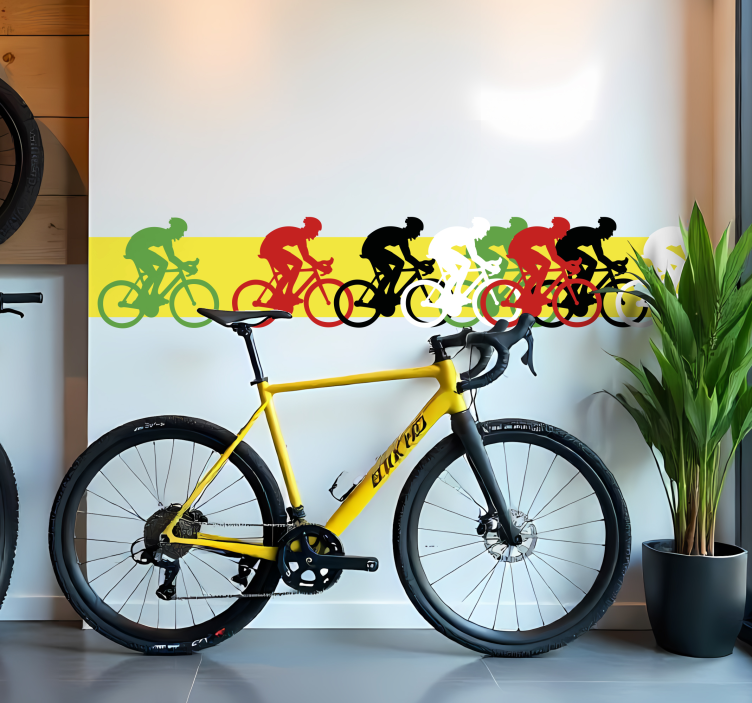 Biciklistička naljepnica granica pelotona - TenStickers