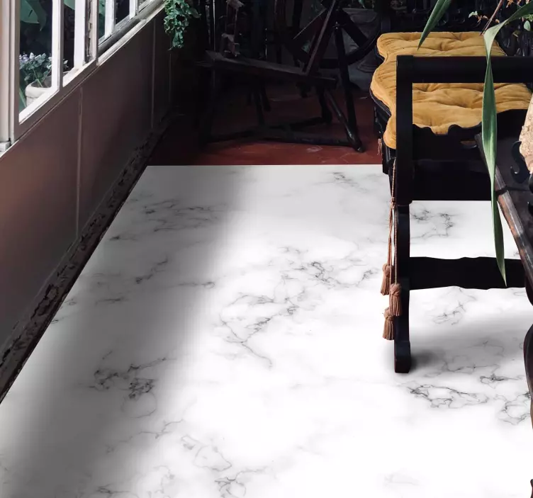 Bijela siva mramorna podna naljepnica podna naljepnica - TenStickers