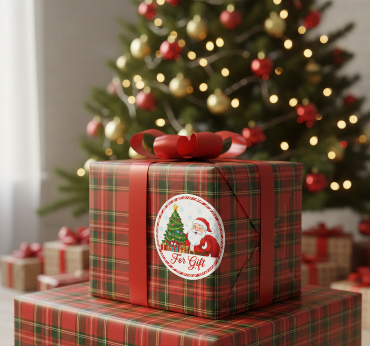 Božićna naljepnica za poklon - TenStickers