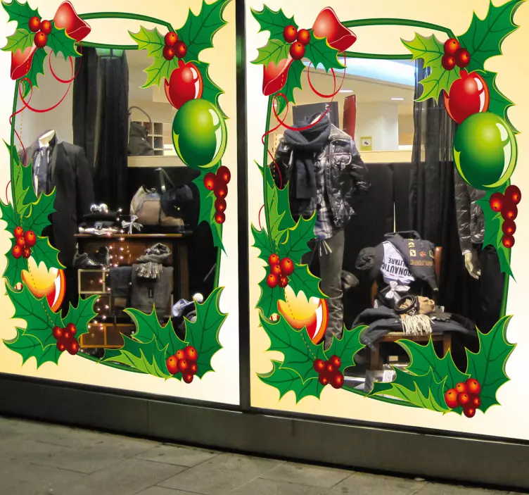 Božićni okvir naljepnica - TenStickers