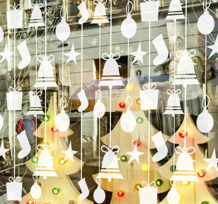 Božićne čarape božićna naljepnica - TenStickers