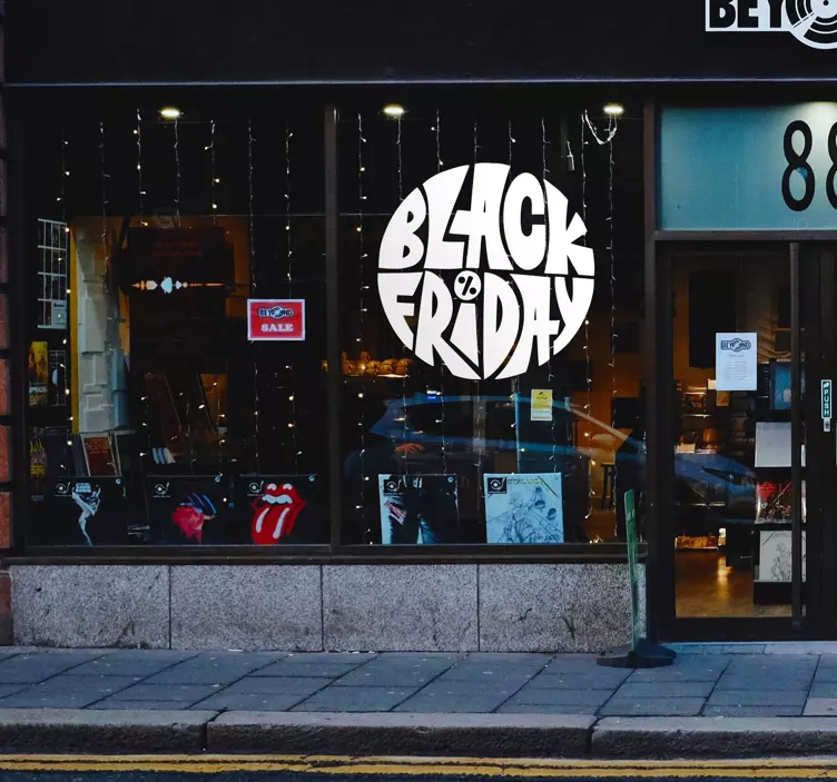 Crni petak kružna naljepnica - TenStickers