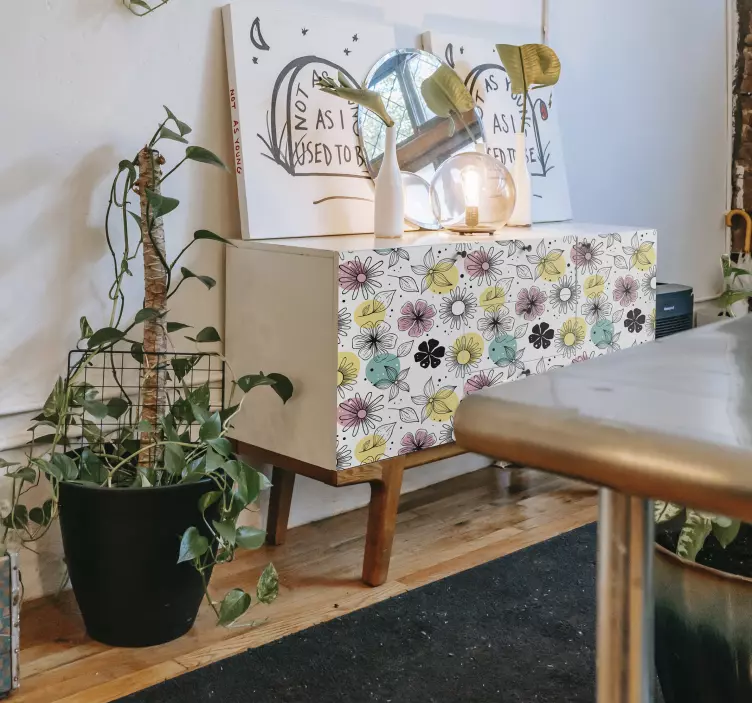 Naljepnica cvjetajućeg cvijeća s cvjetovima - TenStickers