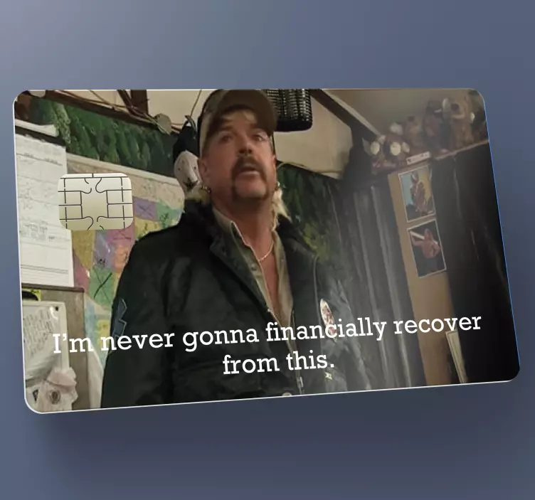 Naljepnica za tigar kralj jedna karta - TenStickers