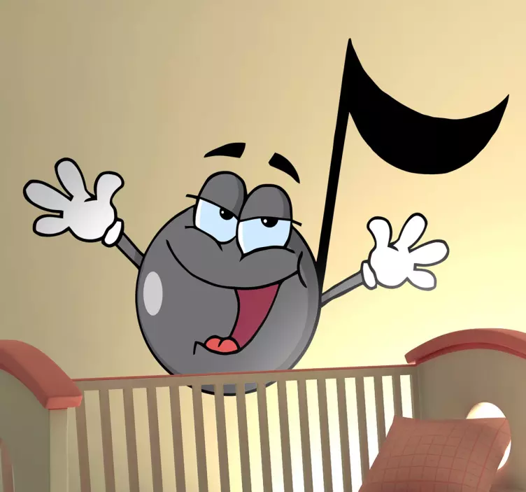 Djeca naljepnice sretna glazbena nota - TenStickers