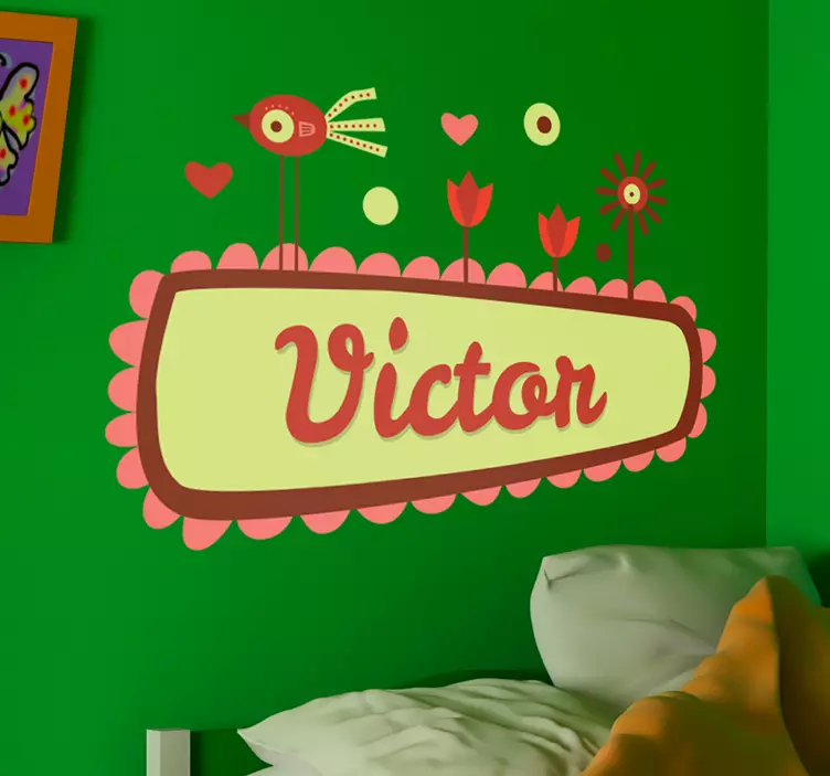 Djeca personalizirano ime naljepnica za zid - TenStickers