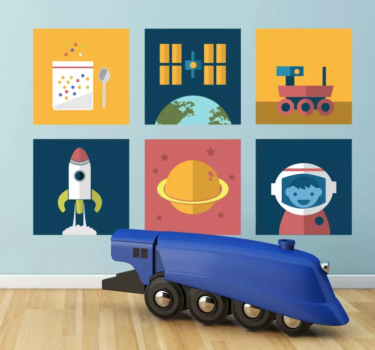 Djeca prostor pločice naljepnice - TenStickers